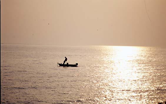 琵琶湖逍遙　夕陽